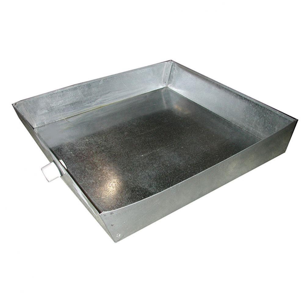 22'' x 22'' x 4'' Galvanized Hot Water Heater Pan