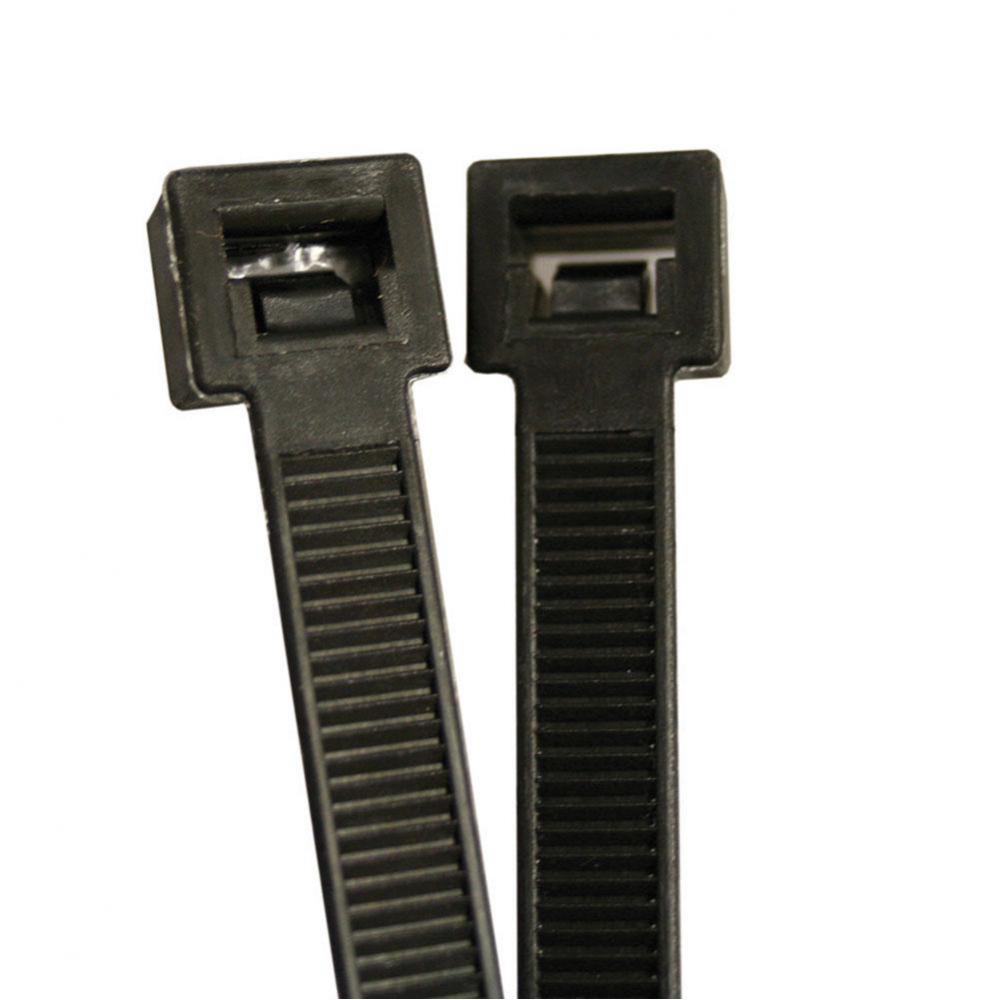 15'' Cable Ties, Black, Bag of 100