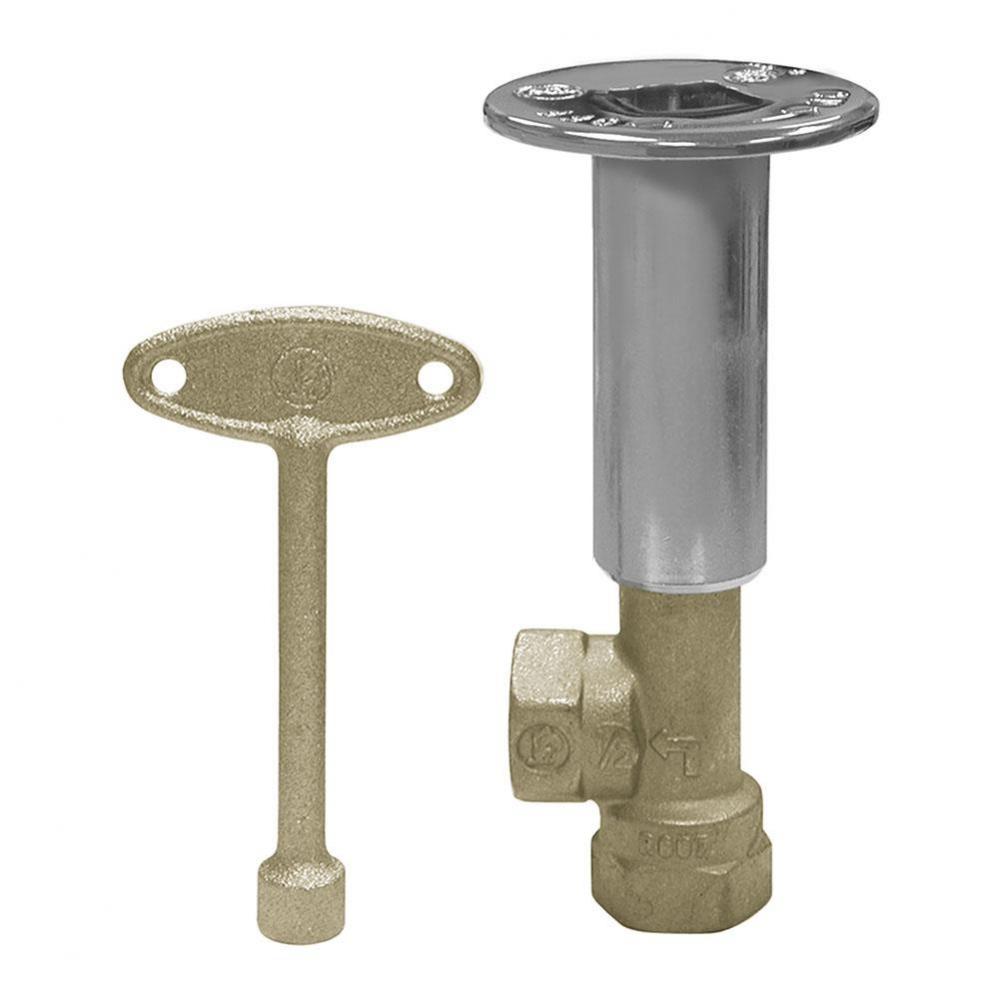 Chrome Plated Angle Standard Log Lighter Valve