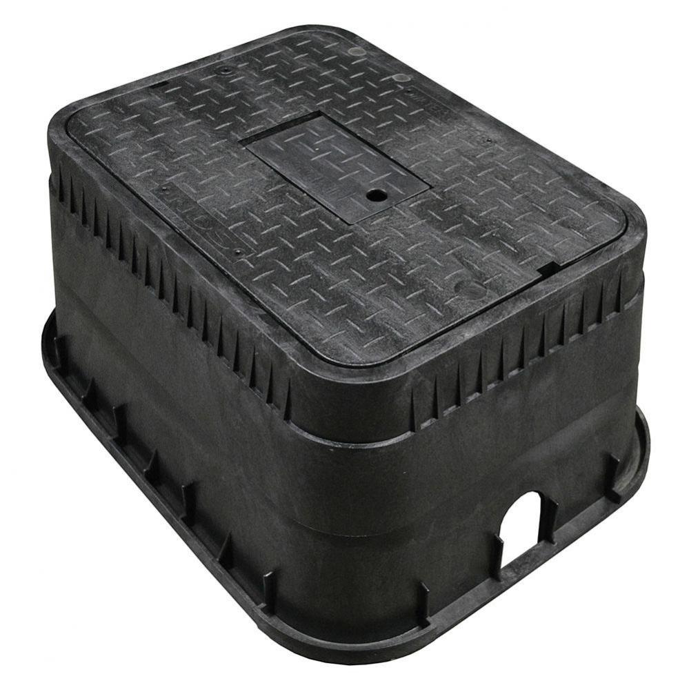 15'' Jumbo Water Meter Box and Black Reader Lid