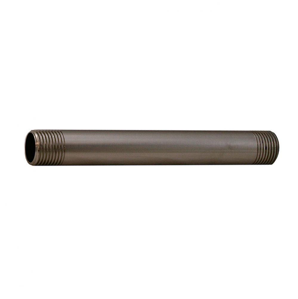 Brushed Nickel PVD 1/2'' x 6'' Brass Nipple