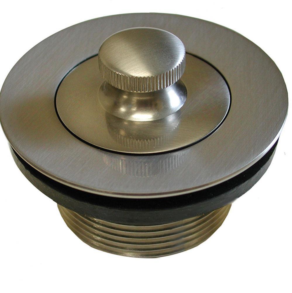 Brushed Nickel Lift and Turn Tub Drain