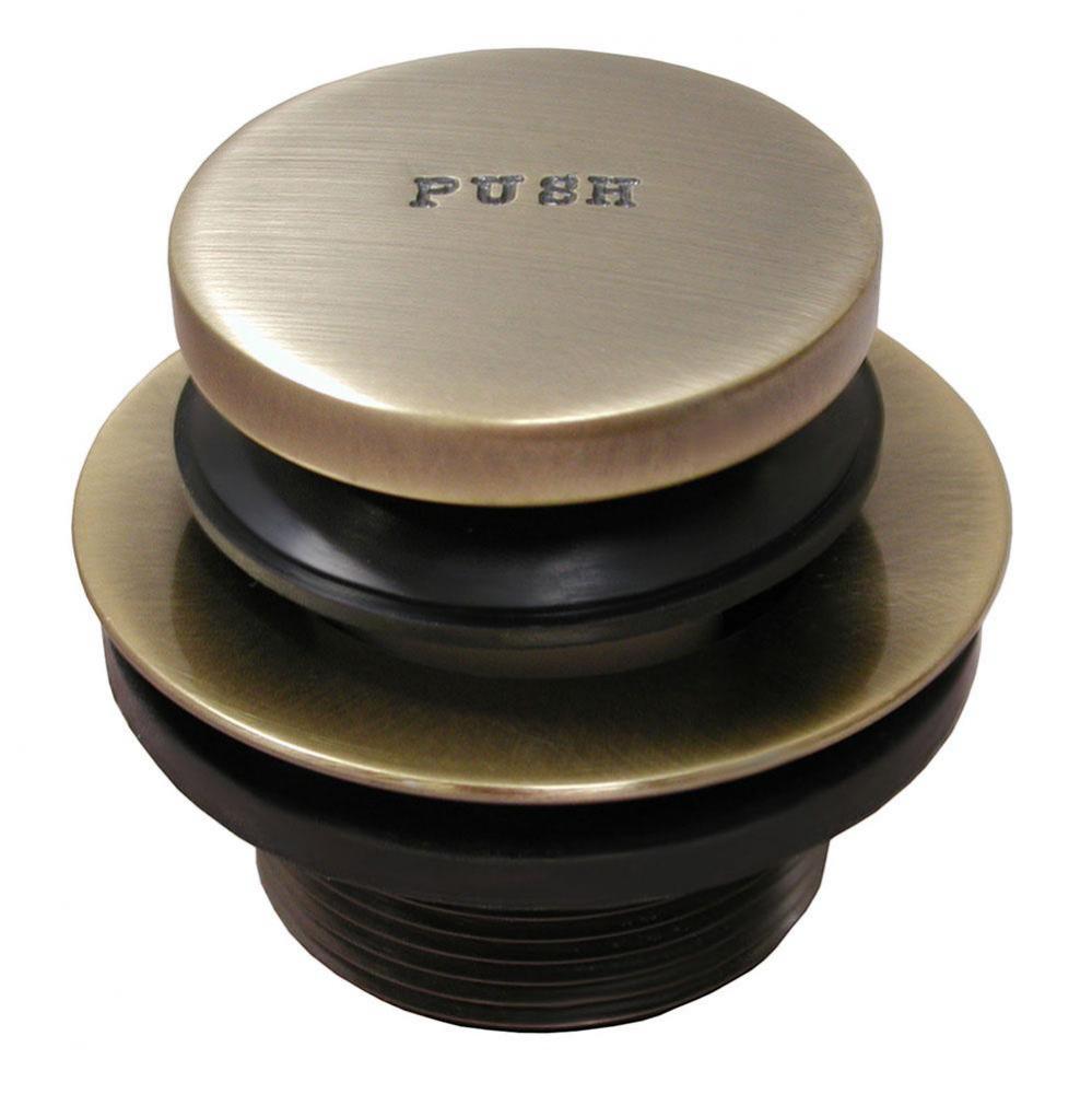 Antique Brass Toe Touch Tub Drain