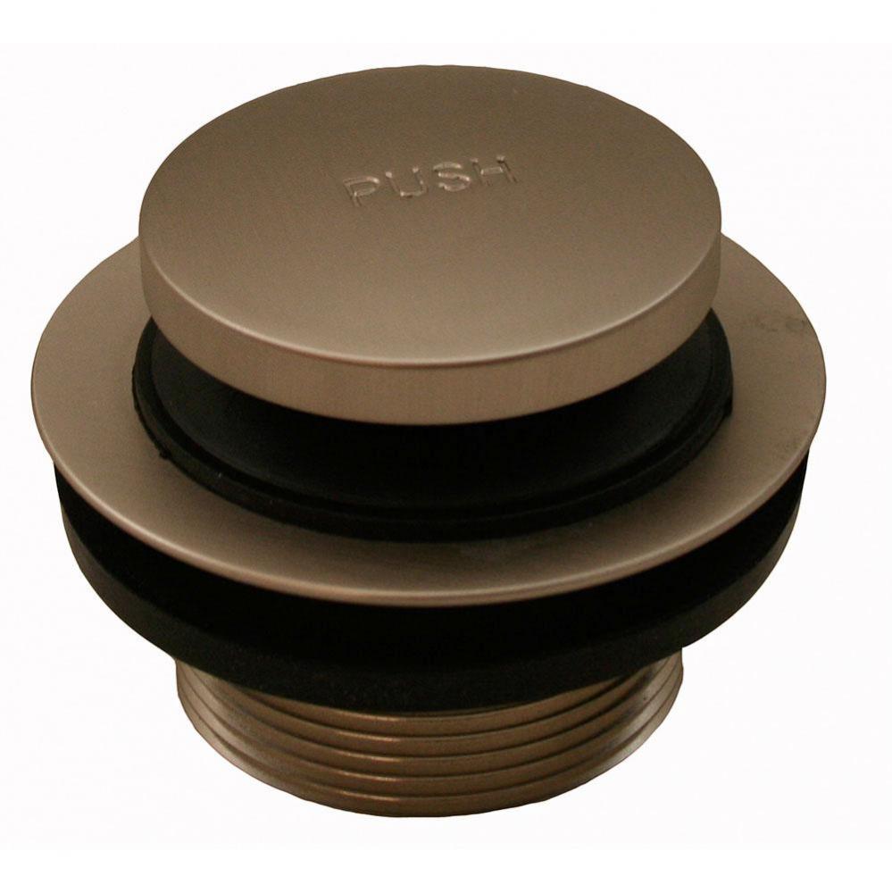 Brushed Nickel Toe Touch Tub Drain