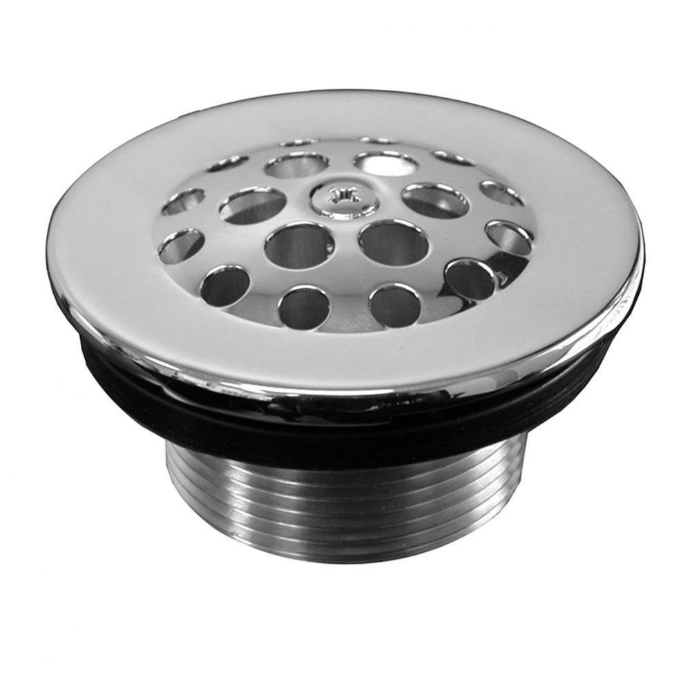 Polished Nickel Trip Lever Body, Grid and Screw