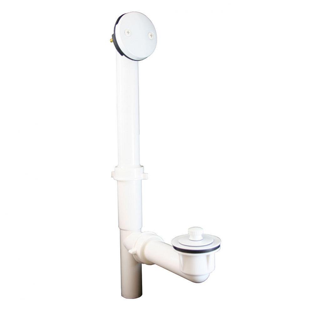 Polar White Two-Hole Tubular Friction Lift Full Kit