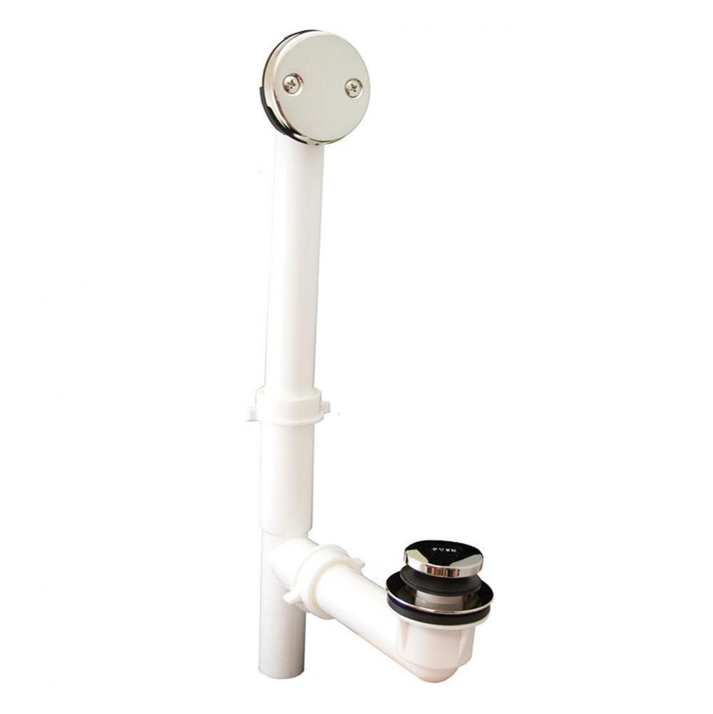 Polished Stainless Two-Hole Tubular Toe Touch Full Kit