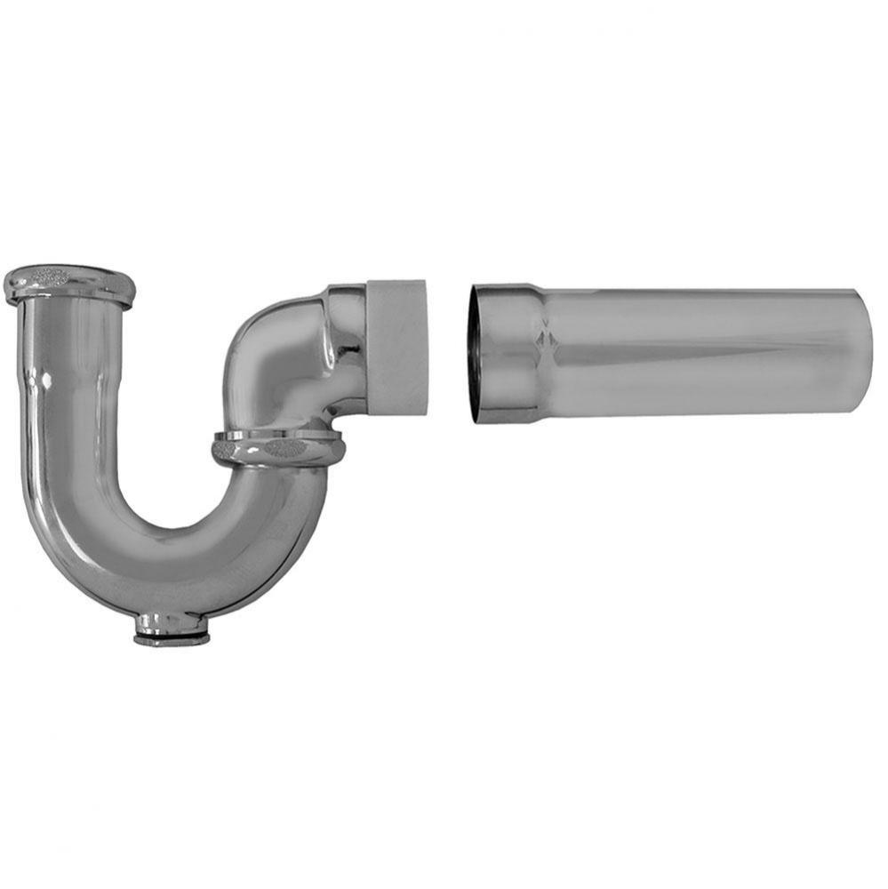 1-1/2'' Chrome Plated Sink Trap with PVC Adapter 17 Gauge