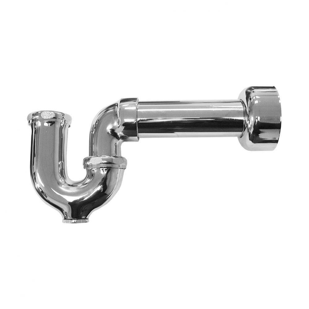 1-1/4'' x 1-1/2'' Chrome Plated Boston Style P-Trap 17 Gauge