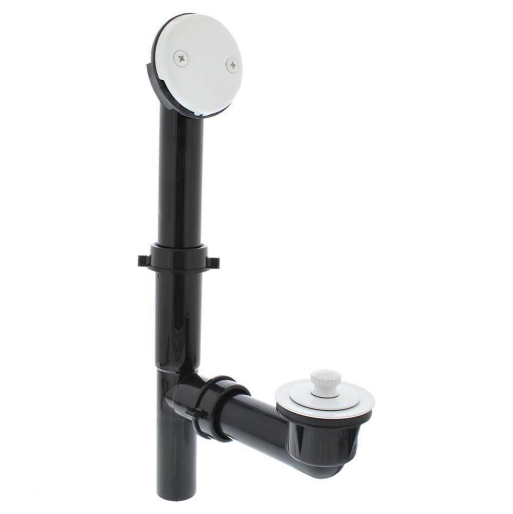 Polar White ABS Two-Hole Tubular Friction Lift Full Kit