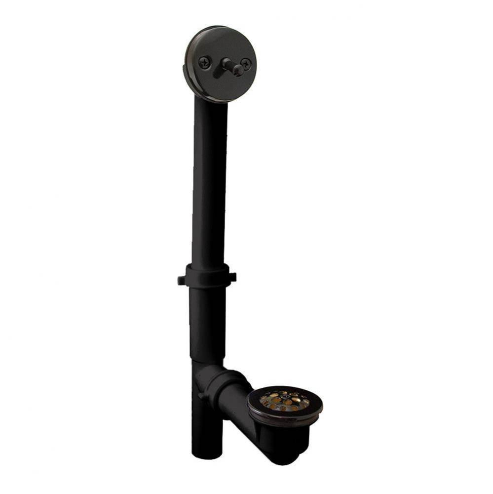 Black ABS Tubular Trip Lever Full Kit