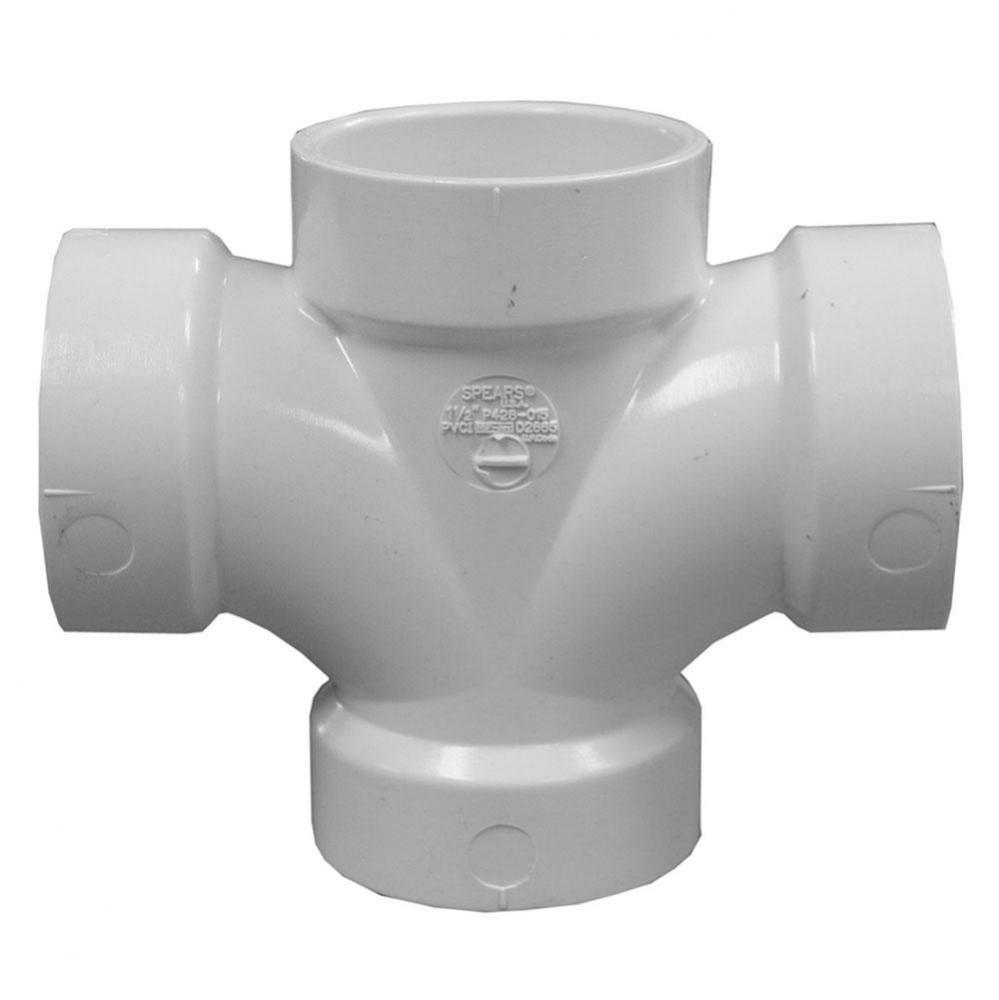 Pvc 3X1-1/2 Dbl Sanitary Tee