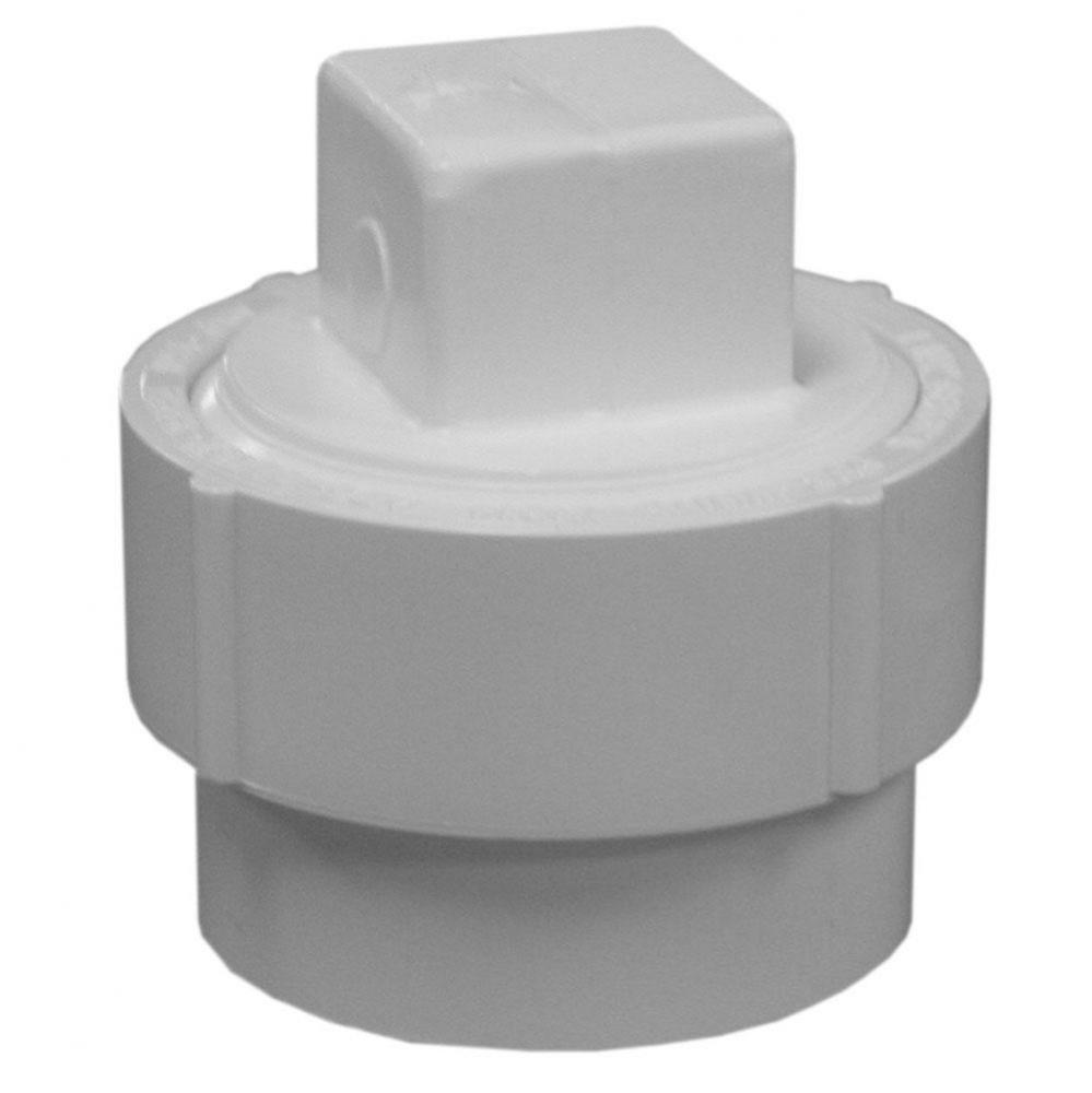 Pvc 4 Ftg C/O Adapter W/Plug