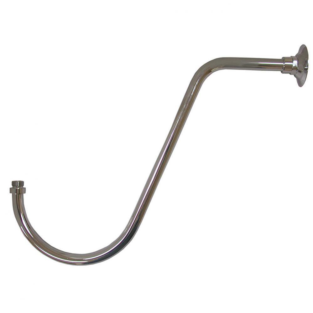 Chrome Plated 18'' S-Shaped Shower Arm