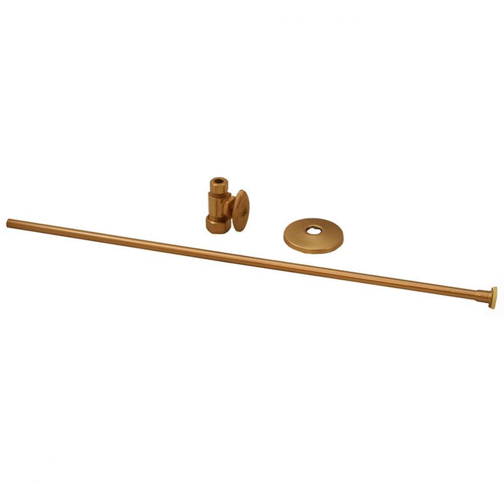 Brushed Bronze 3/8'' x 20'' Closet Supply and 3/8'' x 5/8'&apos