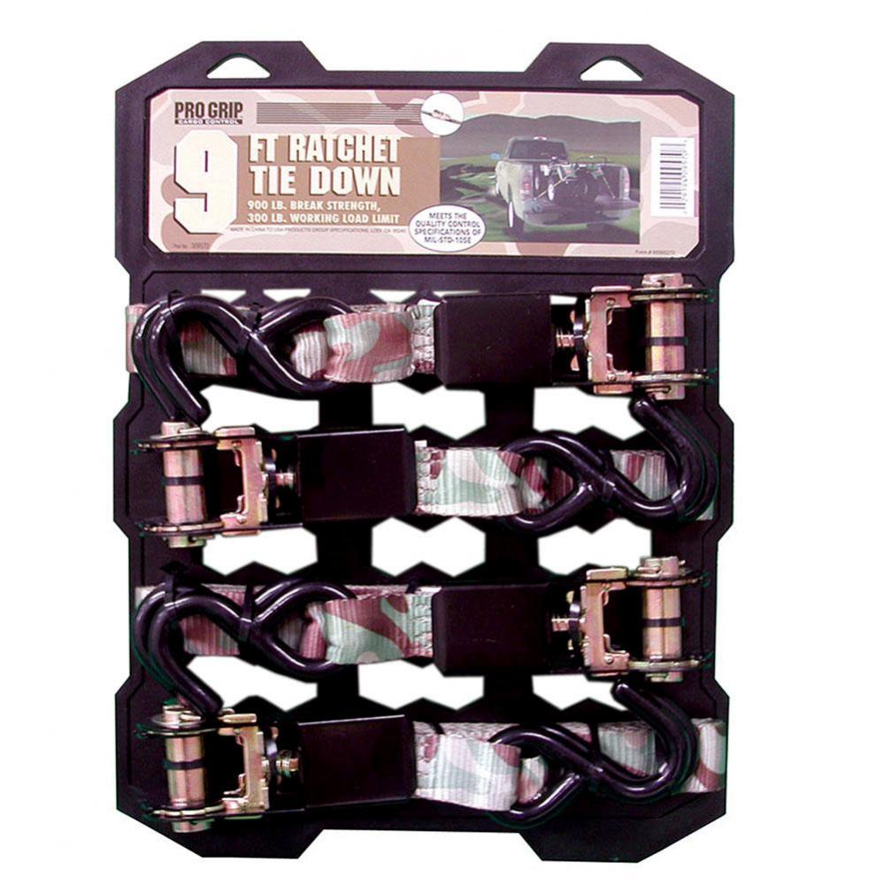 1'' x 9'' Camouflage Strap with Hooks