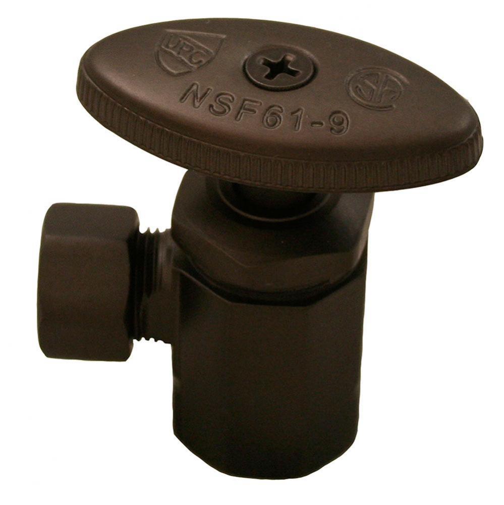 Oil Rubbed Bronze Compression Angle Stop 1/2'' FIP x 3/8'' Comp.