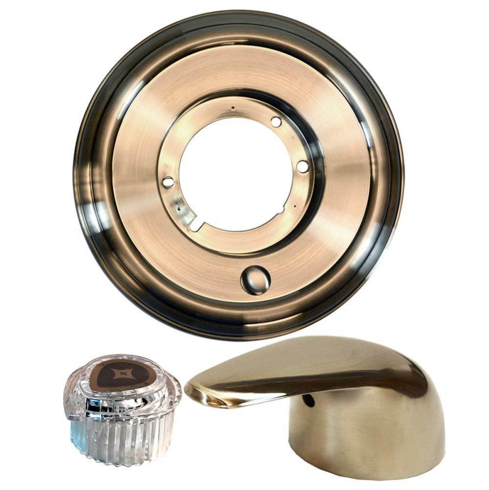 Brushed Nickel Trim Kit for Moen Single Lever Tub and Shower Faucet Chateau