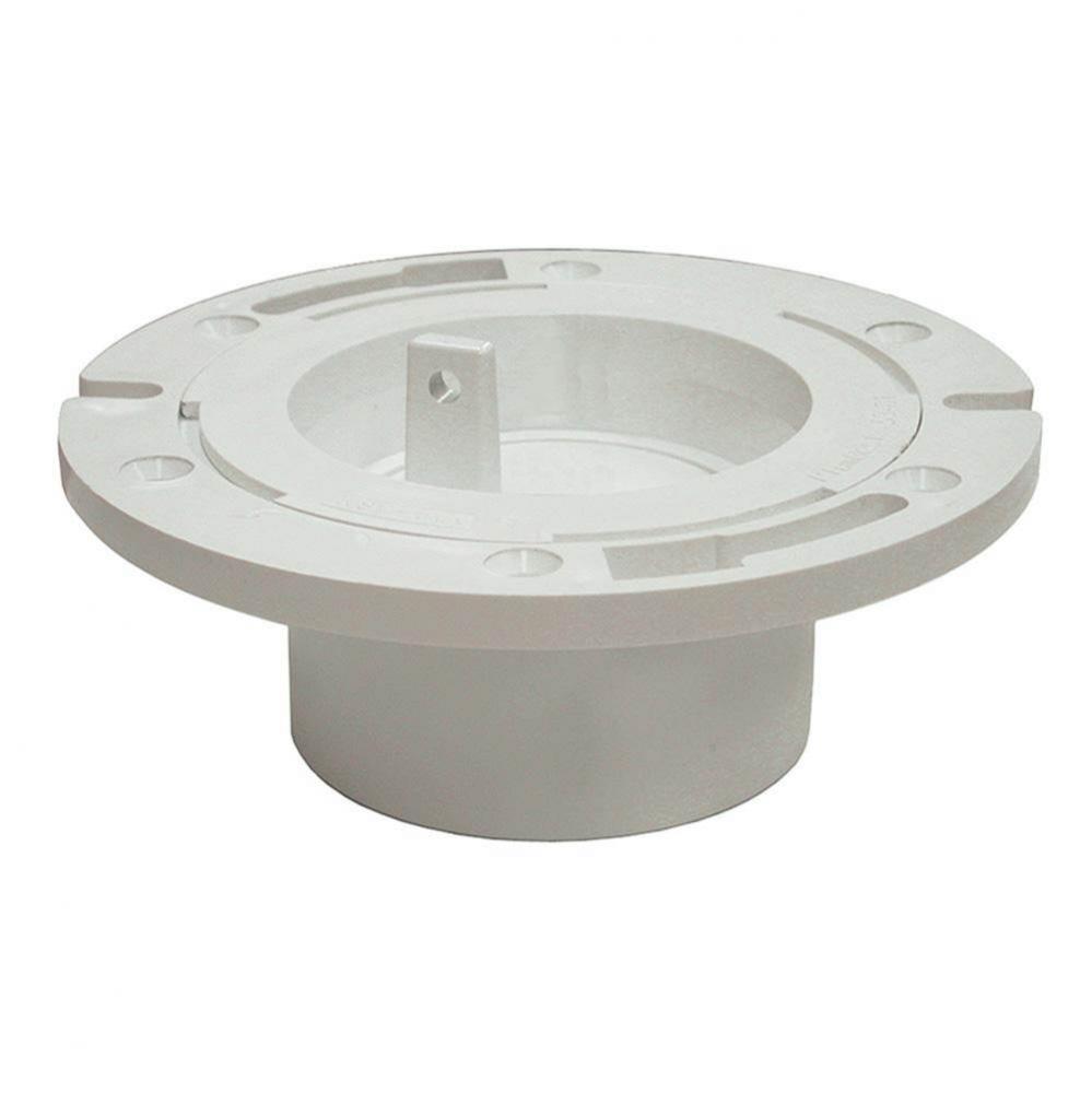 3X4 Pvc Clst Flg W/Ko W/Adj Plast Rg