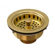 Jones Stephens B02008 - Polished Brass Basket Strainer