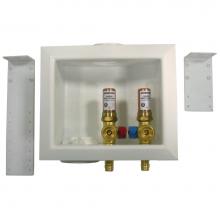 Jones Stephens B05850 - Washing Machine Box, Left Outlet With Hammer Arrester, 1/2'' Expansion Style PEX