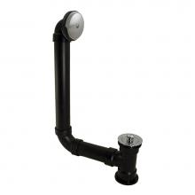 Jones Stephens B07021 - Schedule 40 ABS One-Hole Chrome Plated Lift and Turn Direct T-Waste, Full Kit - Includes Pipe and