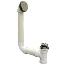 Jones Stephens B07022 - Schedule 40 PVC One-Hole Chrome Plated Toe Touch Direct T-Waste, Full Kit - Includes Pipe and Elbo