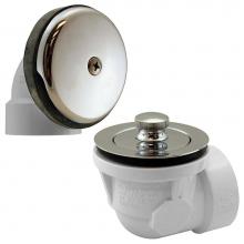 Jones Stephens B07050 - Schedule 40 PVC One-Hole Chrome Plated Brass Lift and Turn, Standard Half Kit - No Pipe, Tee or El