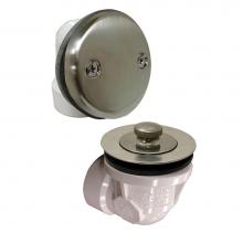 Jones Stephens B0711BN - Brushed Nickel Standard Two-Hole Schedule 40 Lift and Turn Half Kit