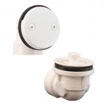 Jones Stephens B0711PW - Polar White Standard Two-Hole Schedule 40 Lift and Turn Half Kit