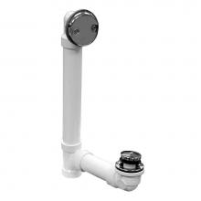 Jones Stephens B07132 - Schedule 40 PVC Two-Hole Chrome Plated Toe Touch, Standard Full Kit - Includes Pipe and Tee