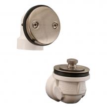 Jones Stephens B0715AN - Antique Nickel Standard Two-Hole Schedule 40 Friction Lift Half Kit