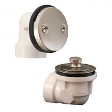 Jones Stephens B0715BN - Brushed Nickel Standard Two-Hole Schedule 40 Friction Lift Half Kit