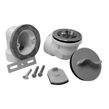 Jones Stephens B07172 - Schedule 40 PVC Standard Rough-In Kit with Two-Hole Chrome Plated Friction Lift Drain and Test Kit
