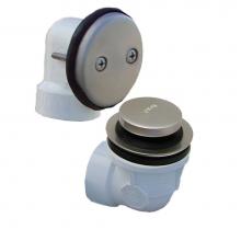 Jones Stephens B0717BN - Brushed Nickel Standard Two-Hole Schedule 40 Toe Touch Half Kit