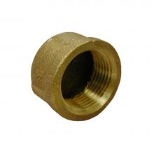 Jones Stephens B74188LF - 1-1/2'' Bronze Pipe Fitting Cap, Lead Free