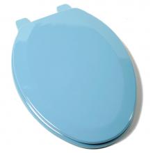 Jones Stephens C014WD45 - Deluxe Molded Wood Seat, Regency Blue, Elongated Closed Front with Cover