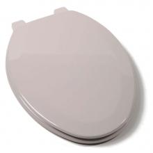 Jones Stephens C014WD80 - Deluxe Molded Wood Seat, Silver, Elongated Closed Front with Cover