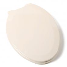 Jones Stephens C024WD01 - Premium Molded Wood Seat, Bone, Elongated Closed Front with Cover