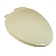 Jones Stephens C104202 - Deluxe Plastic Seat, Contemporary Design, Biscuit, Elongated Closed Front with