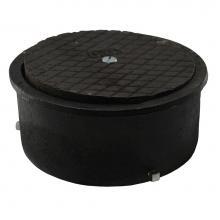 Jones Stephens C33004 - 4'' Adjustable Access Cover with 6-3/16'' Cast Iron Cover with Center Screw -