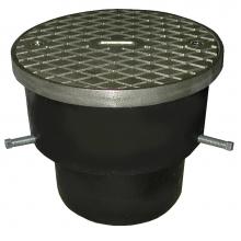 Jones Stephens C33123 - 3'' Adjustable Push-On Cleanout for Cast Iron Pipe with 5-1/2'' Polished Brass