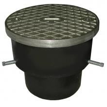 Jones Stephens C33145 - 4'' Adjustable Push-On Cleanout for Cast Iron with Pipe 6-1/2'' Nickel Bronze