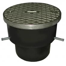 Jones Stephens C33146 - 4'' Adjustable Push-On Cleanout for Cast Iron with Pipe 6-1/2'' Polished Brass