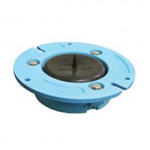 Jones Stephens C40500 - 4'' x 2'' Code Blue No Caulk Closet Flange with Test Cap