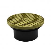 Jones Stephens C59006 - 4'' ABS Hub Fit Base Cleanout with 3-1/2'' Plastic Spud and 6'' Poli