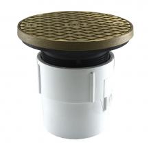 Jones Stephens C59016 - 3'' x 4'' PVC Pipe Fit Base Cleanout with 3-1/2'' Plastic Spud and 6