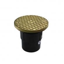 Jones Stephens C59017 - 3'' x 4'' ABS Pipe Fit Base Cleanout with 3-1/2'' Plastic Spud and 6