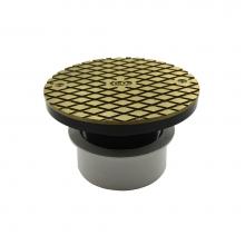 Jones Stephens C59022 - 4'' PVC Inside Pipe Fit Base Cleanout with 3'' Plastic Spud and 6''