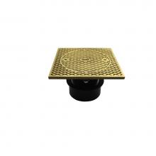 Jones Stephens C59031 - 4'' ABS Inside Pipe Fit Base Cleanout with 3'' Plastic Spud and 7''